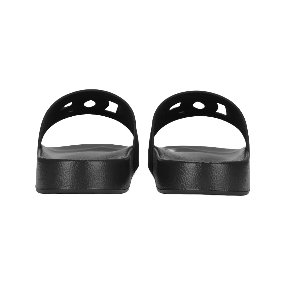 DOLCE & GABBANA RUBBER BEACHWEAR SLIDES BLACK - Image 3