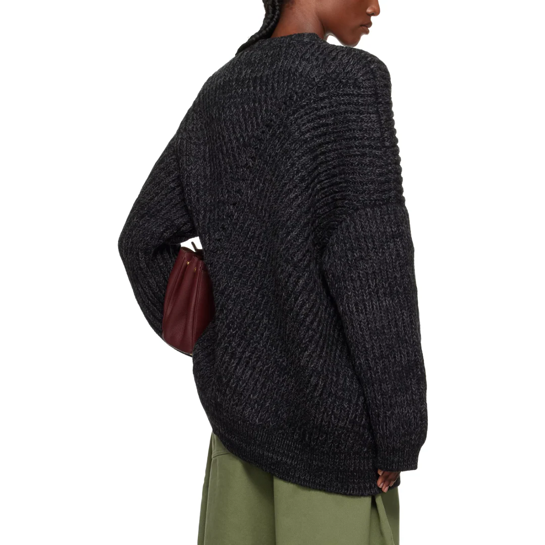 ENGINEERED FISHERMAN RIB JUMPER GRAY - Image 2