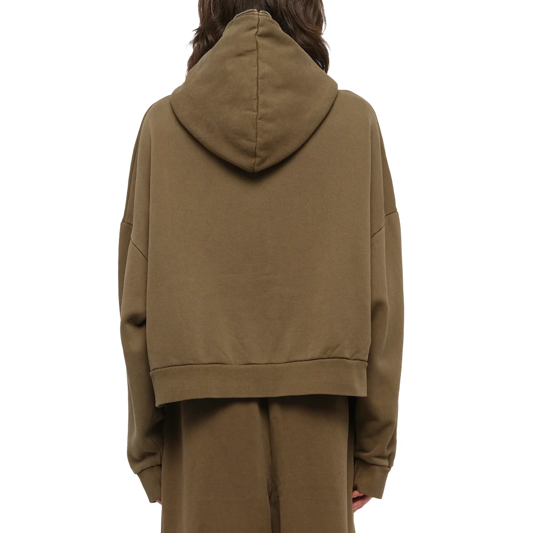 ETERNAL ZIP HOODIE IN MILITARY - Image 3