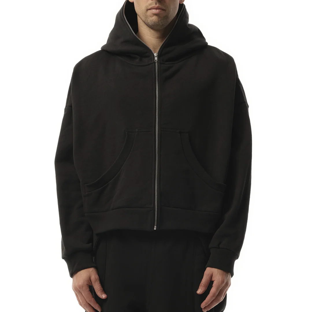 ETERNAL ZIP HOODIE IN SOOT - Image 2