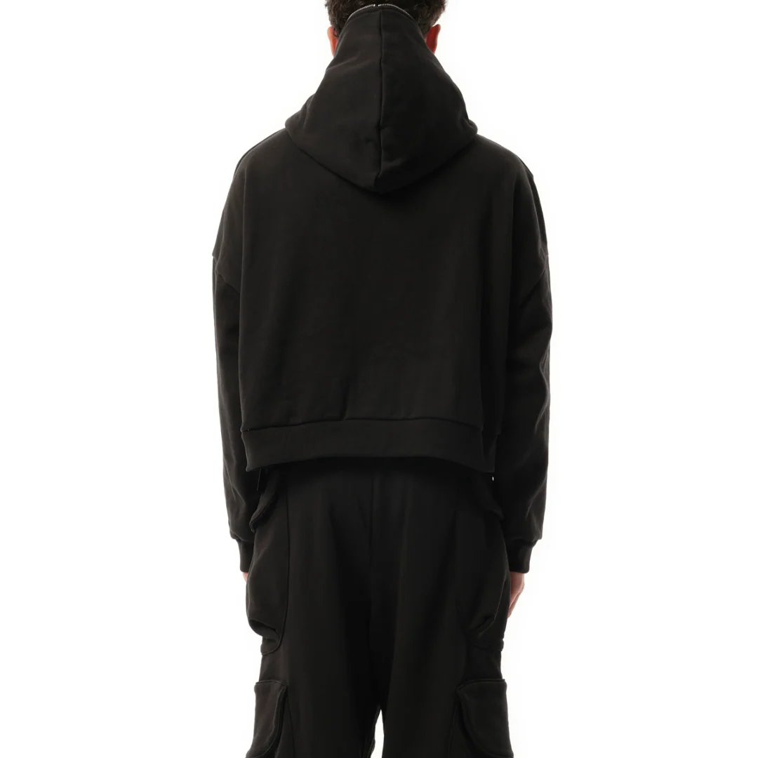 ETERNAL ZIP HOODIE IN SOOT - Image 3