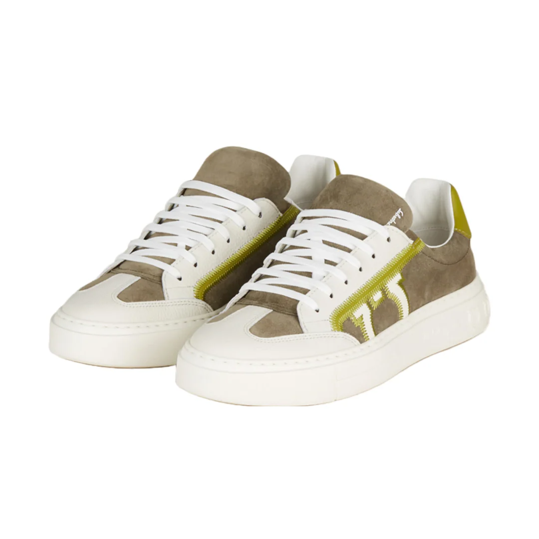 FERRAGAMO GANCINI LOGO EMBROIDERED SNEAKERS - Image 3