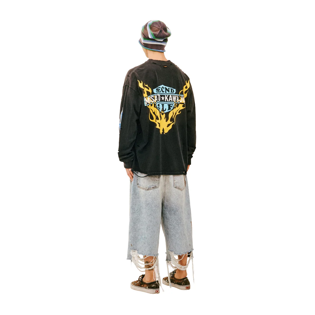 FIRESTORM VINTAGE LS X MASATO KAWAJO BLACK/BLUE - Image 3