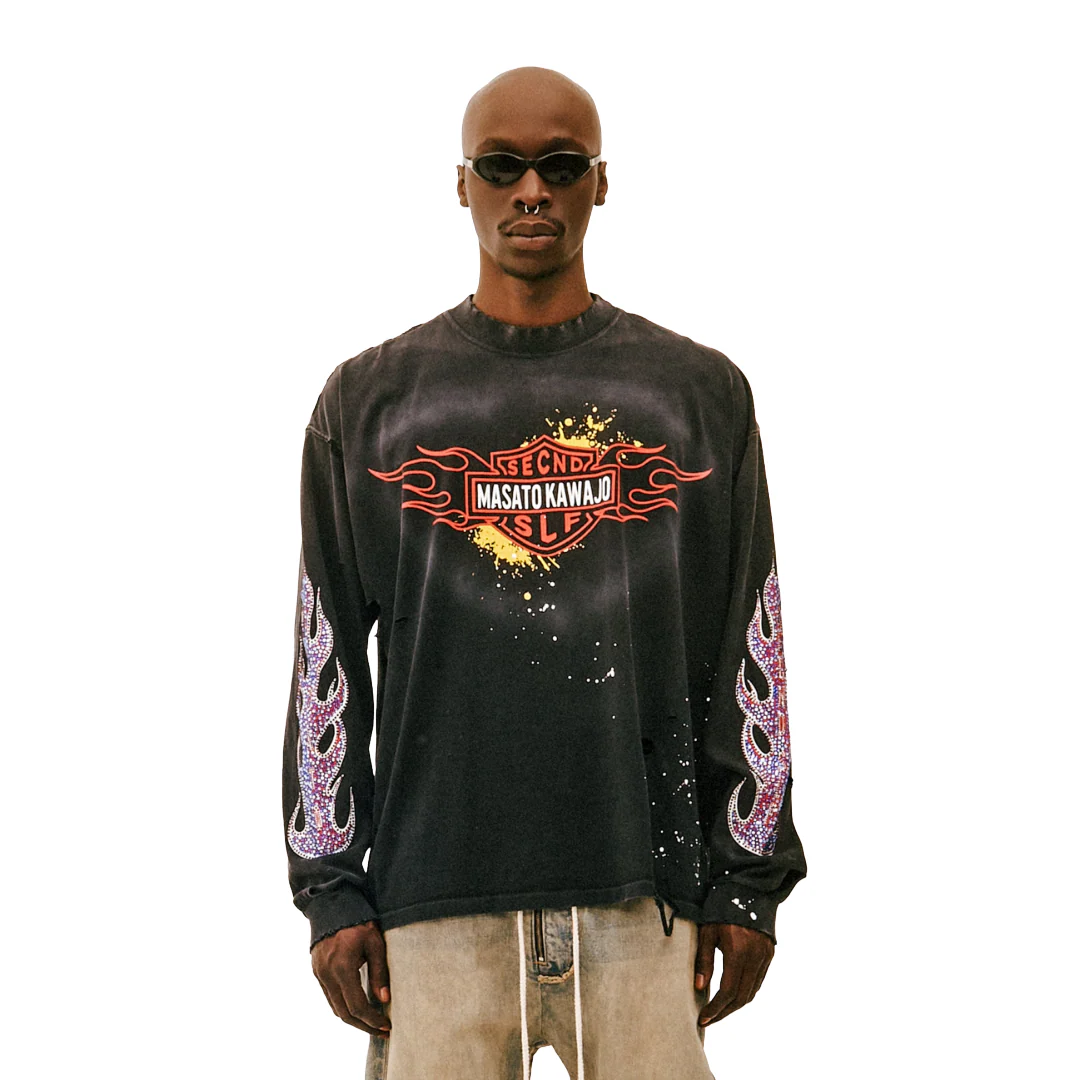 FIRESTORM VINTAGE LS X MASATO KAWAJO BLACK/YELLOW/RED