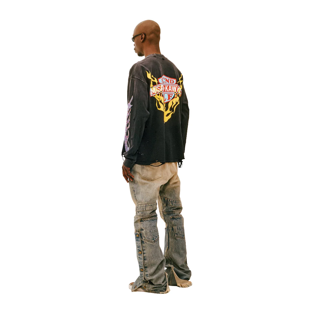 FIRESTORM VINTAGE LS X MASATO KAWAJO BLACK/YELLOW/RED - Image 3