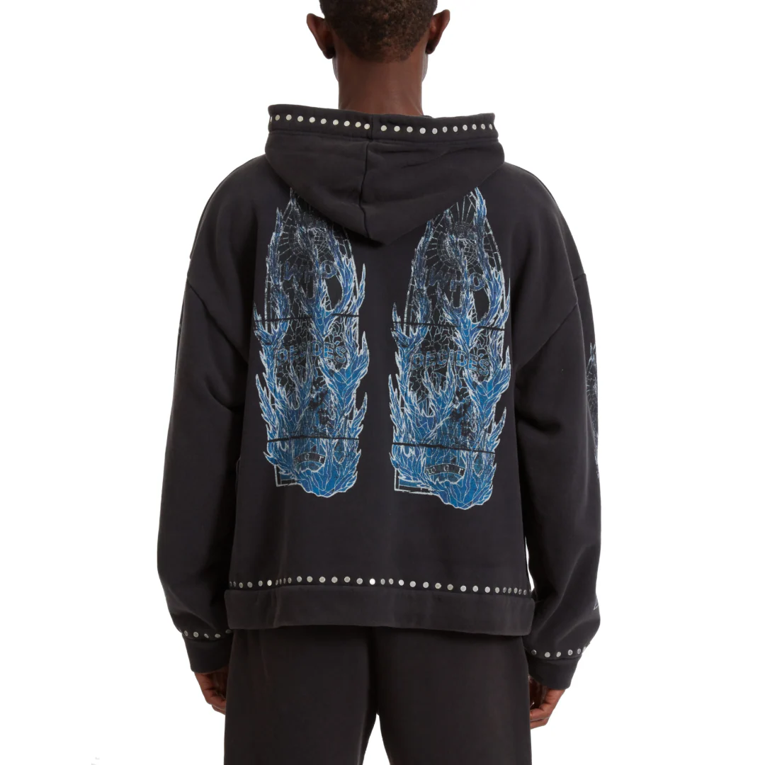FLAME GLASS HOODED PULLOVER - Image 3