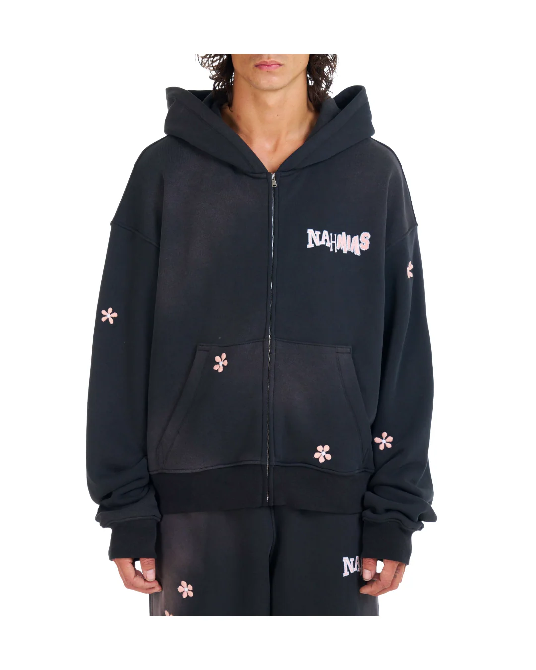 FLOWER GROMS ZIP UP HOODIE - Image 3
