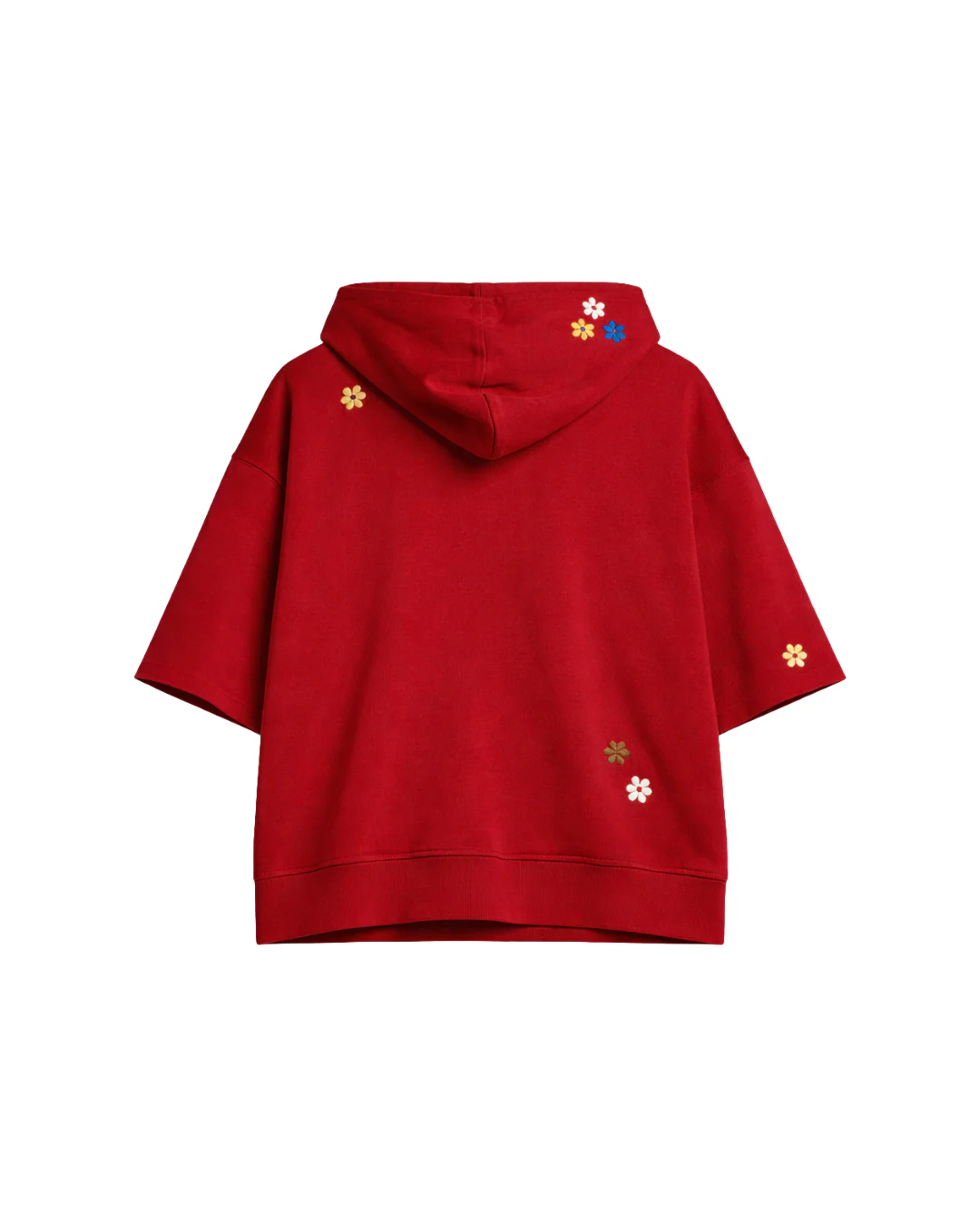 FLOWER PATCH CUT OFF HOODIE - Image 2