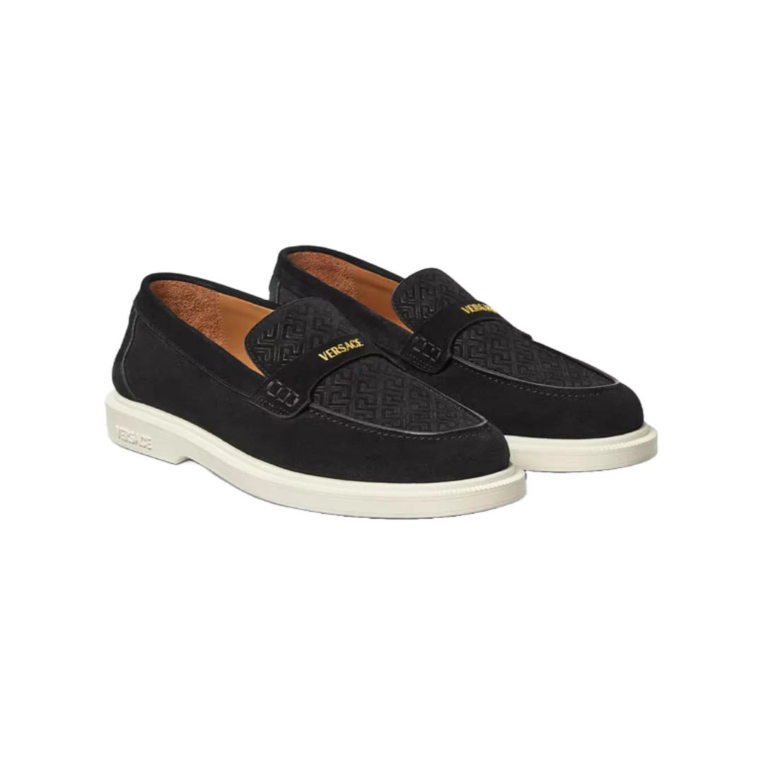 GIULIANO SUEDE LOAFERS BLACK - Image 2
