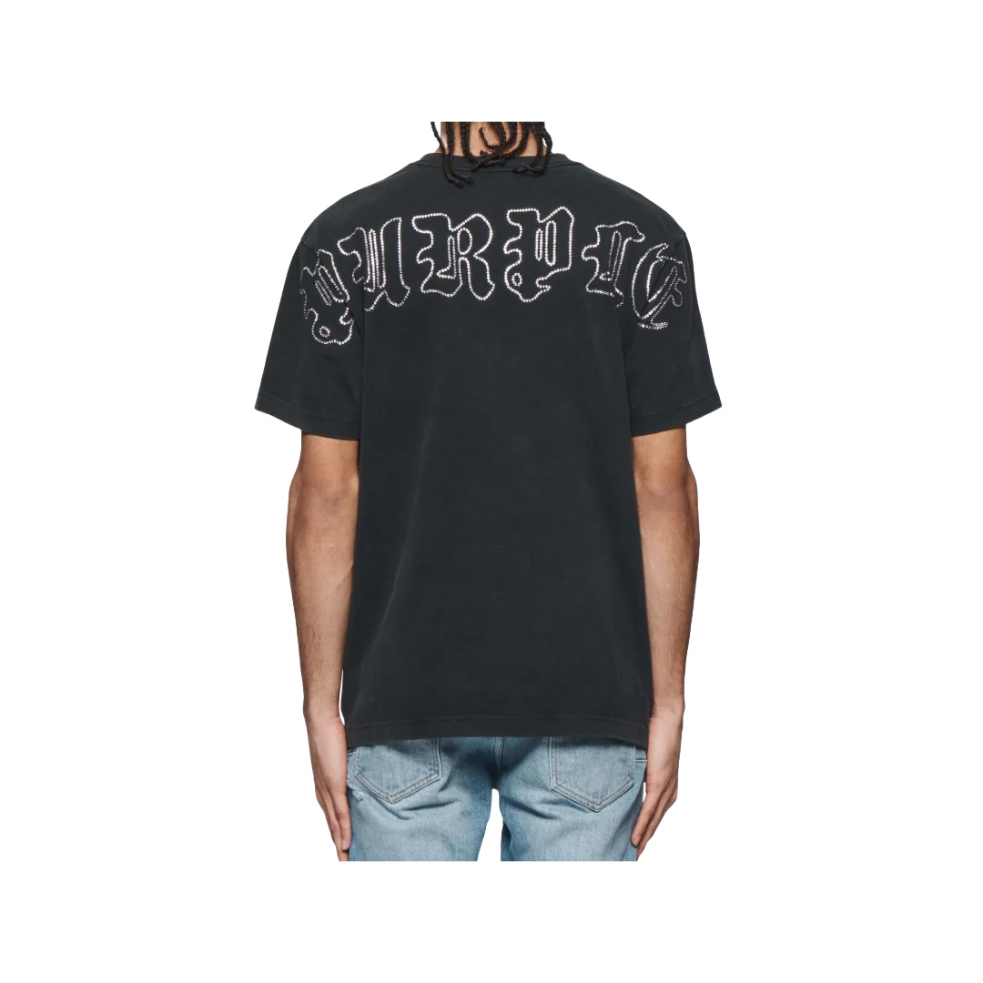 GOTHIC CRYSTALS TEE BLACK - Image 2