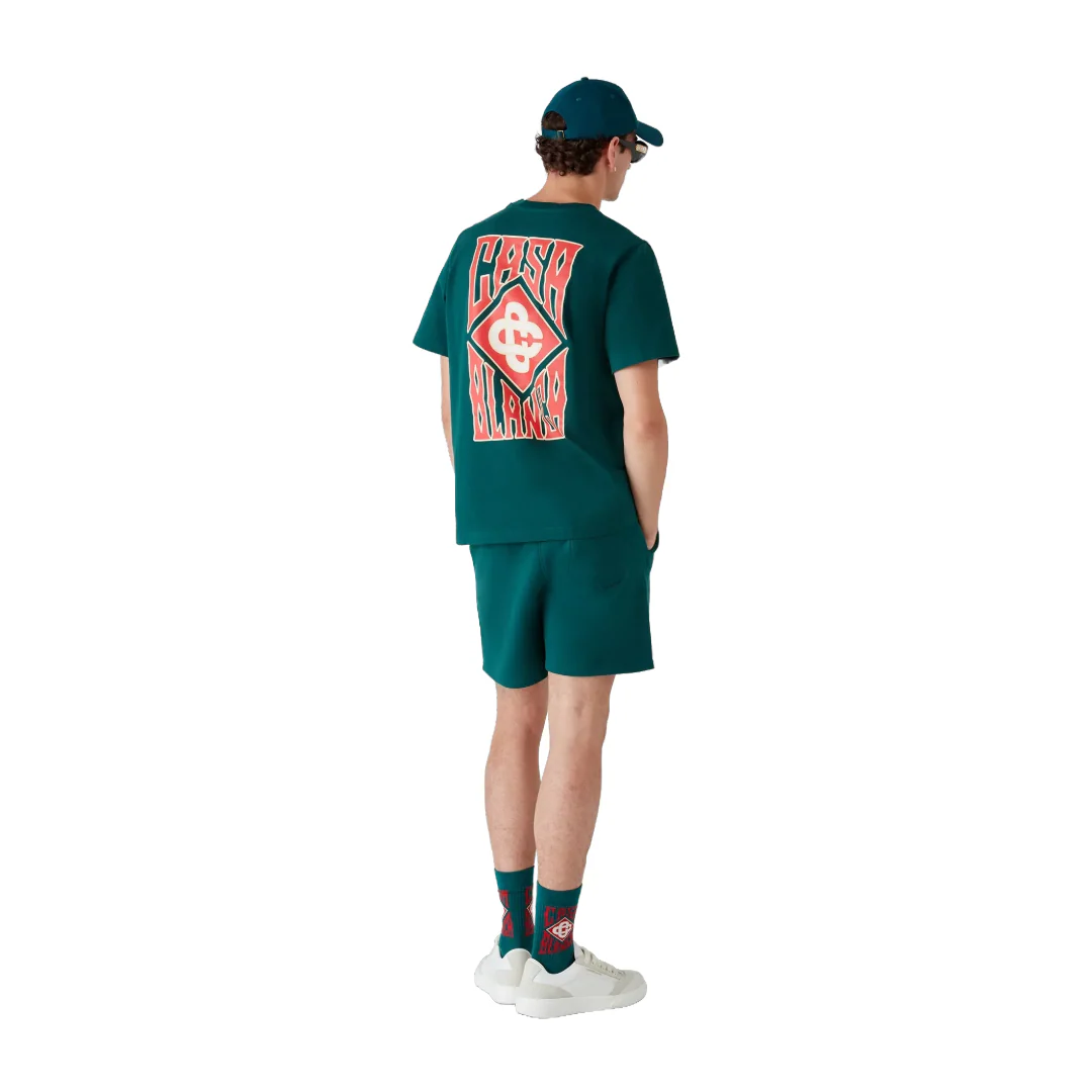 GOTHIC LOGO SWEATSHORTS GREEN - Image 3
