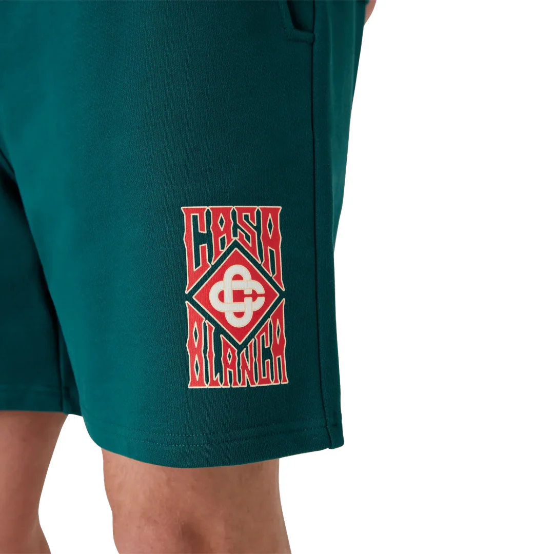 GOTHIC LOGO SWEATSHORTS GREEN - Image 4