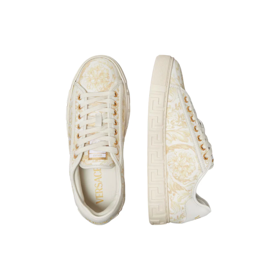 GRECA PRINTED CANVAS SNEAKERS - Image 3