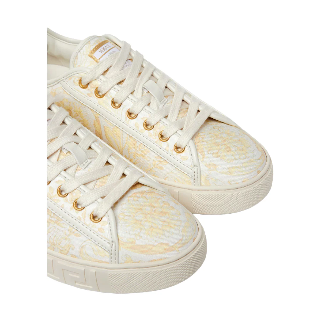 GRECA PRINTED CANVAS SNEAKERS - Image 4