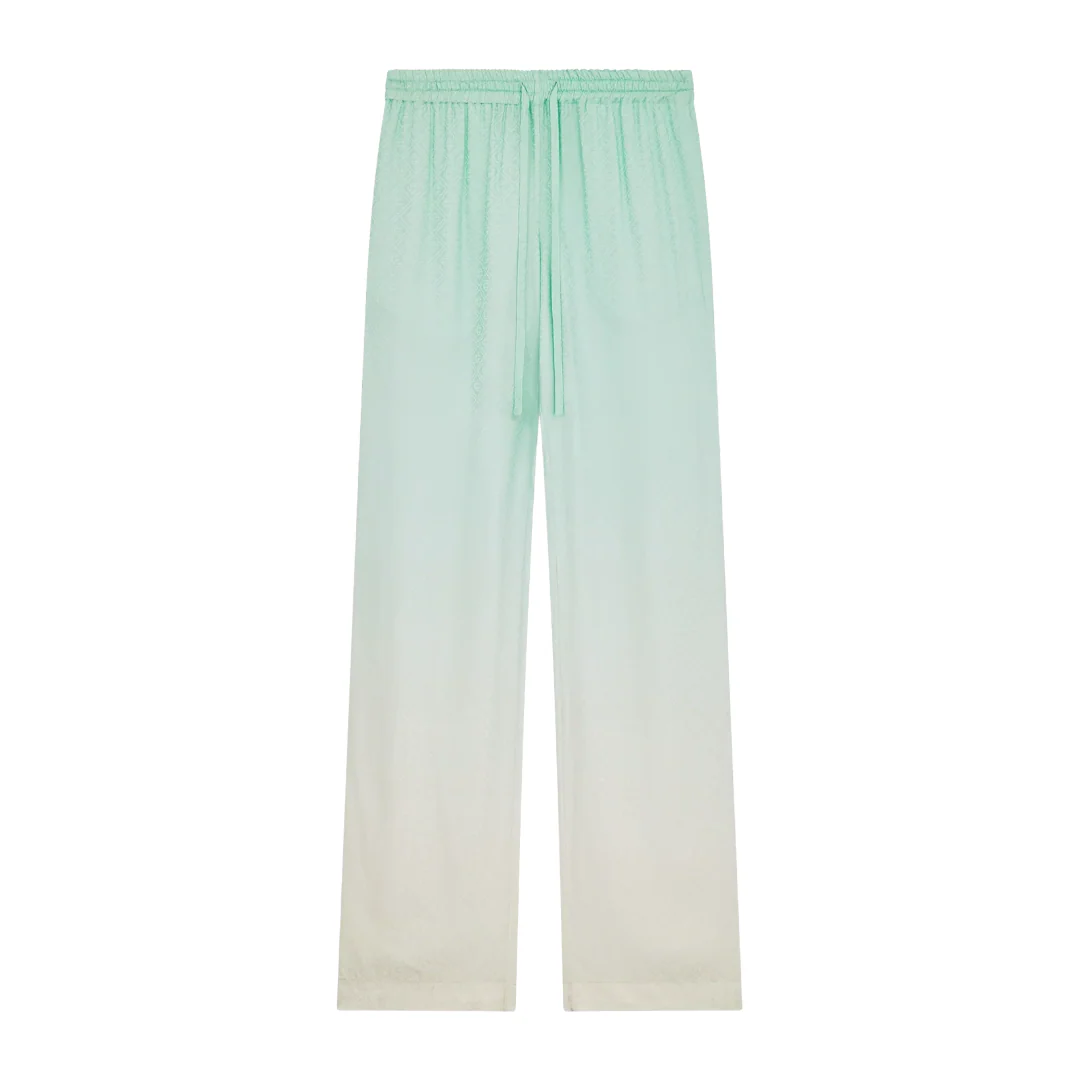 GRADIENTMONOGRAM JACQUARD TROUSERS