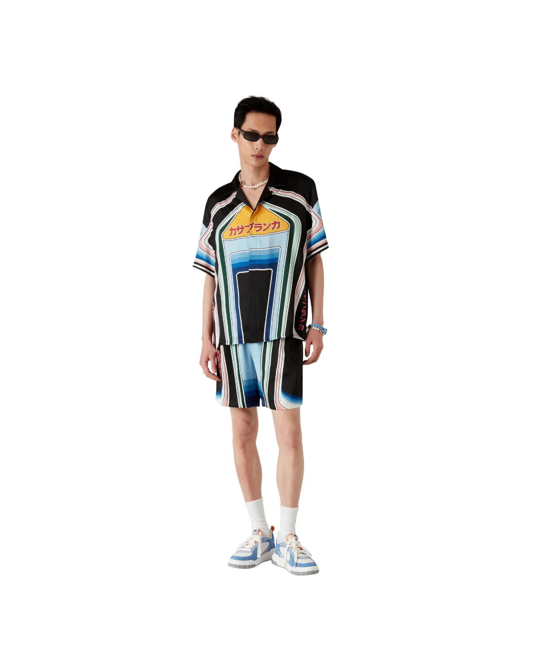 GRAPHIC MOUNTAIN SHORT SLEEVE SILK SHIRT - Image 2