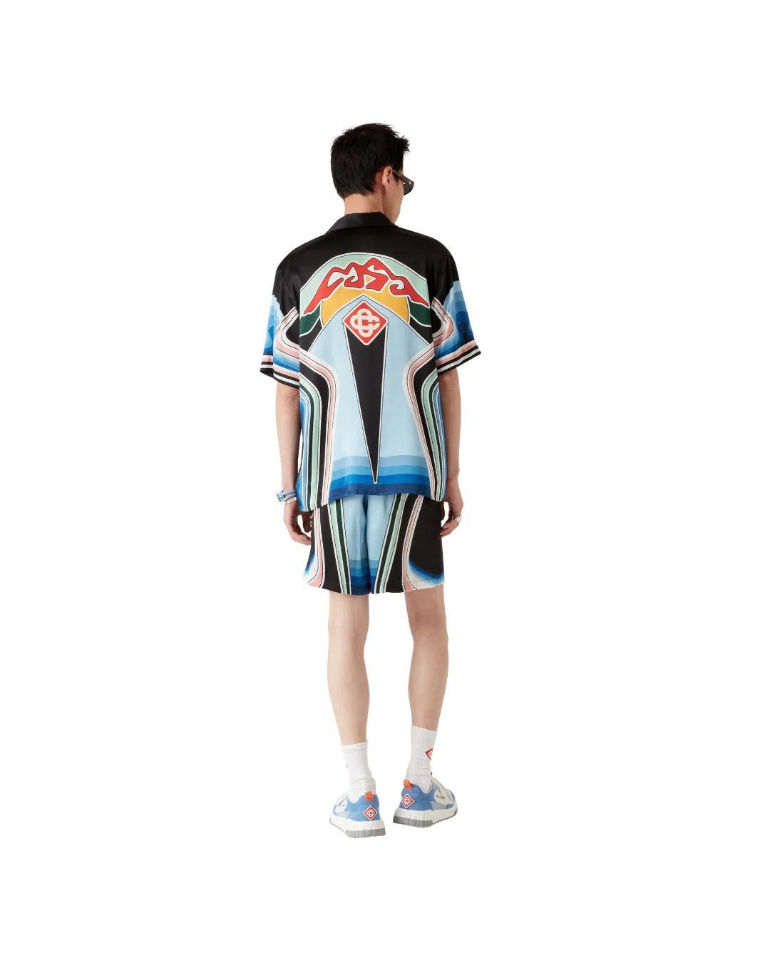 GRAPHIC MOUNTAIN SHORT SLEEVE SILK SHIRT - Image 3