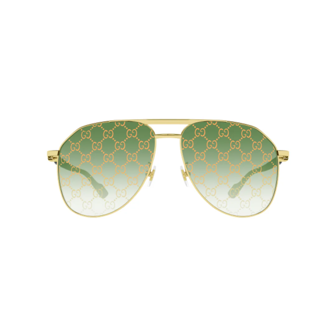 GUCCI GG1220S SUNGLASSES GOLD/GREEN - Image 2