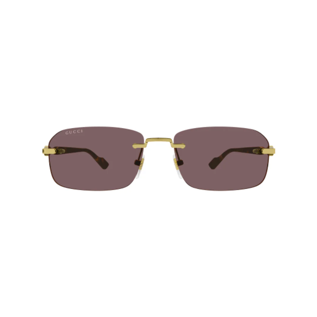 GUCCI GG1221S SUNGLASSES BROWN/GOLD - Image 2