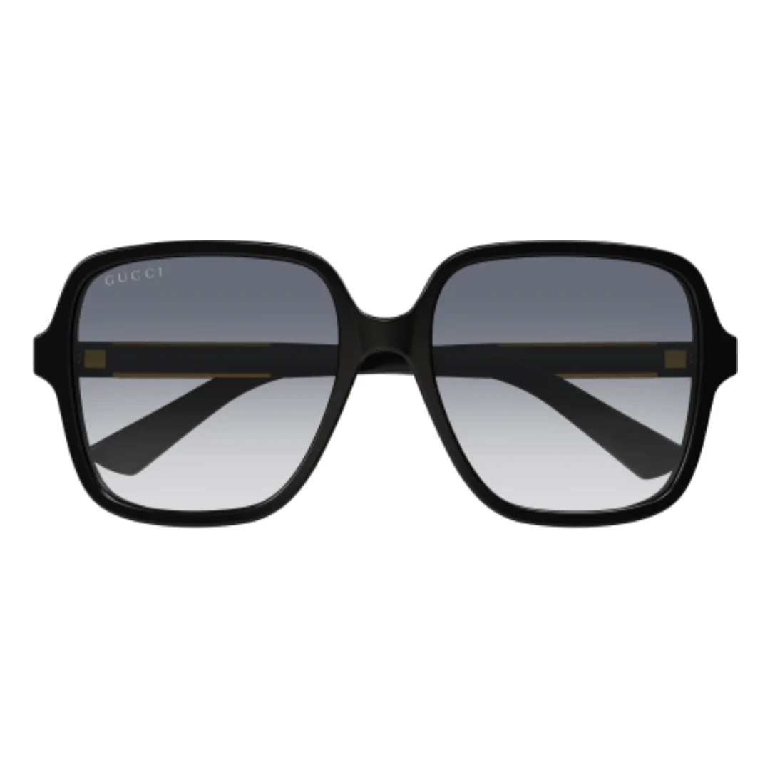 GUCCI WOMENS SUNGLESS BLACK/GOLD GG1189S - Image 2
