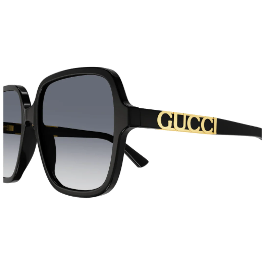 GUCCI WOMENS SUNGLESS BLACK/GOLD GG1189S - Image 3
