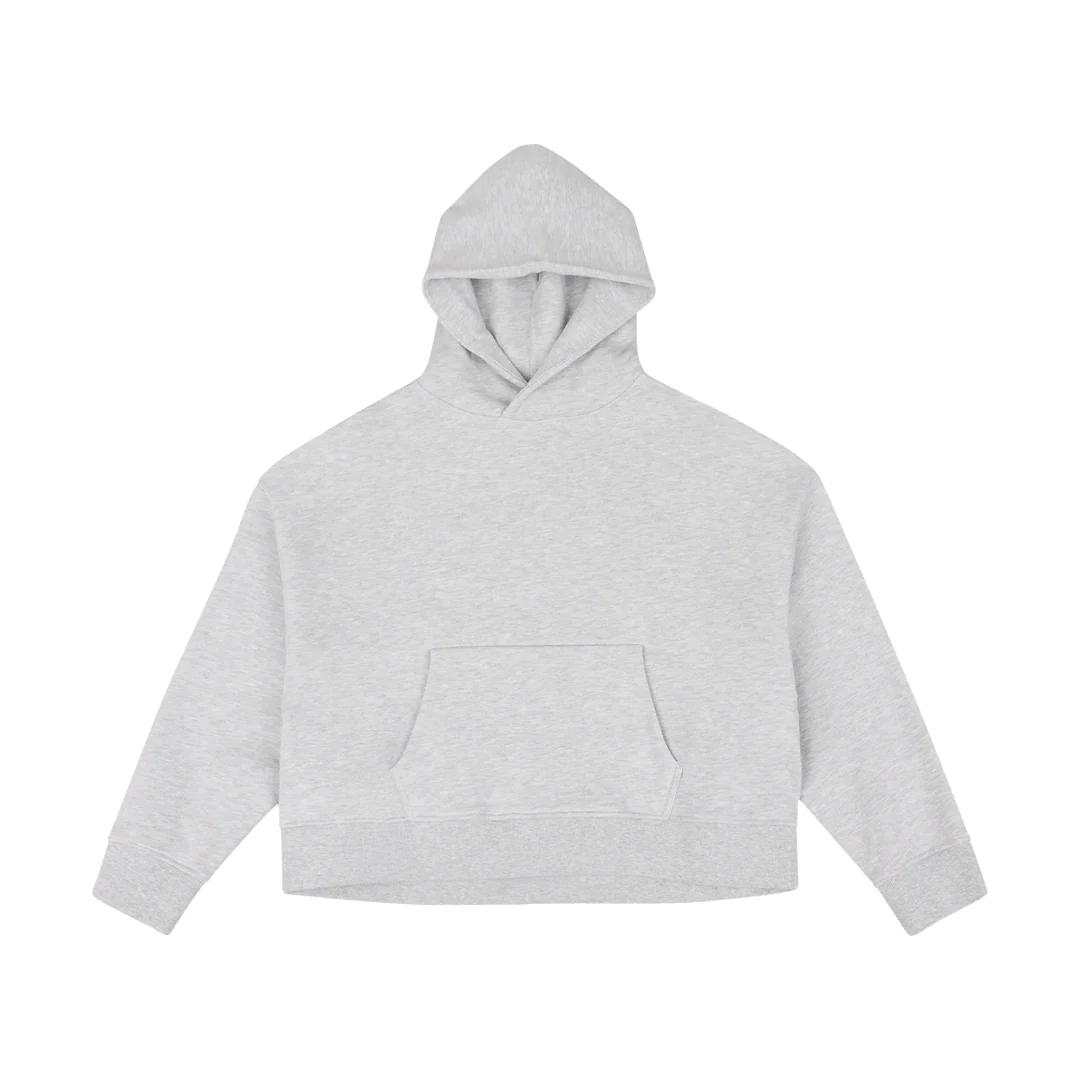 HEAVY HOODIE IN SILVER