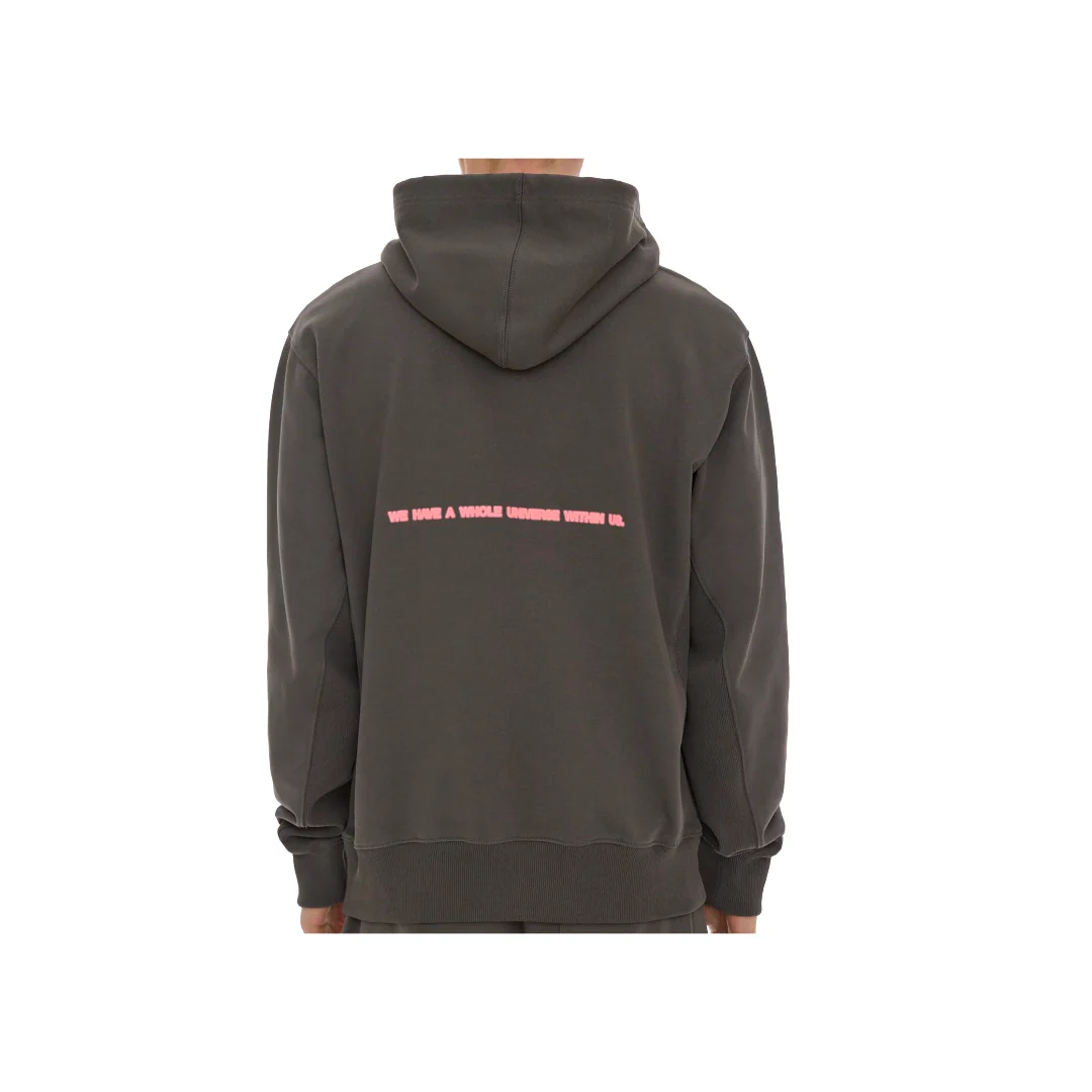 HELMUT LANG SPACE LOGO HOODIE ASH - Image 2