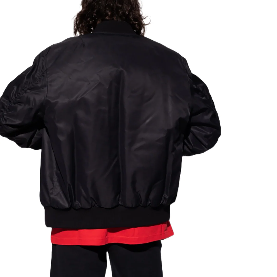 HERON PRESTON BLACK BOMBER JACKET - Image 2