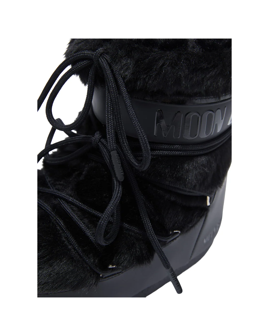 ICON LOW BLACK FAUX-FUR BOOTS - Image 4