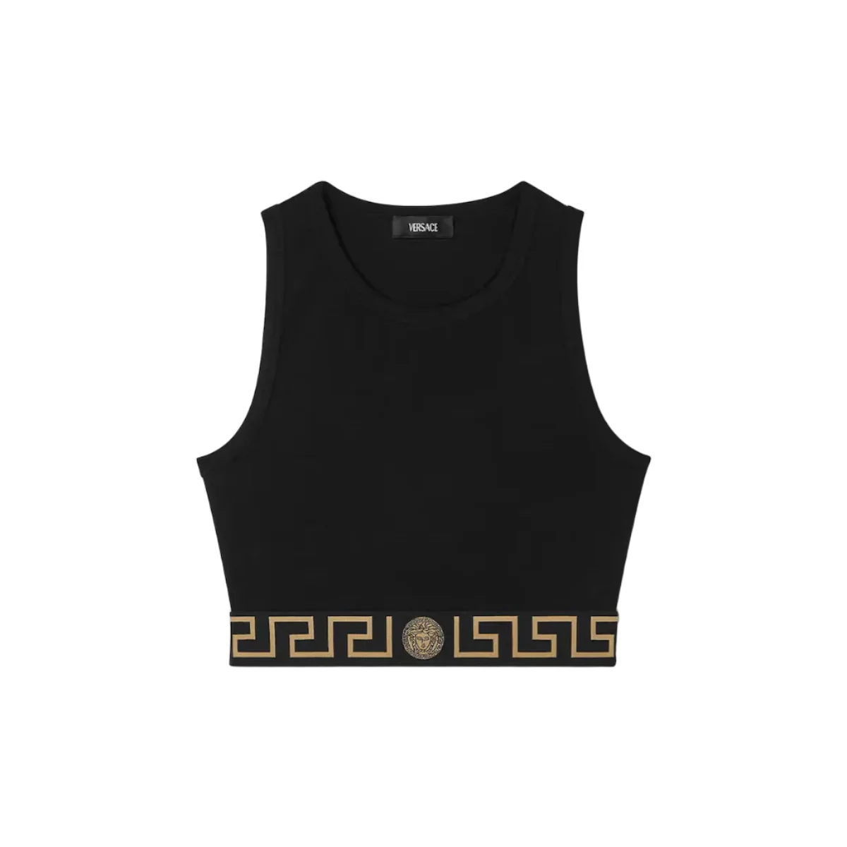 Jacquard Cotton-Jersey Crop Top