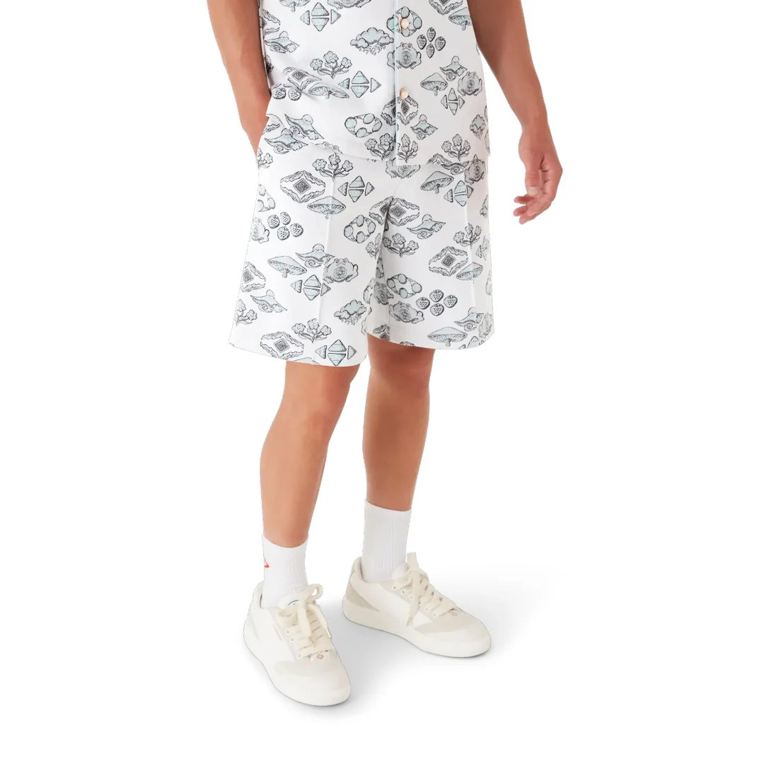 JACQUARD MOTIF TRACK SHORTS - Image 3