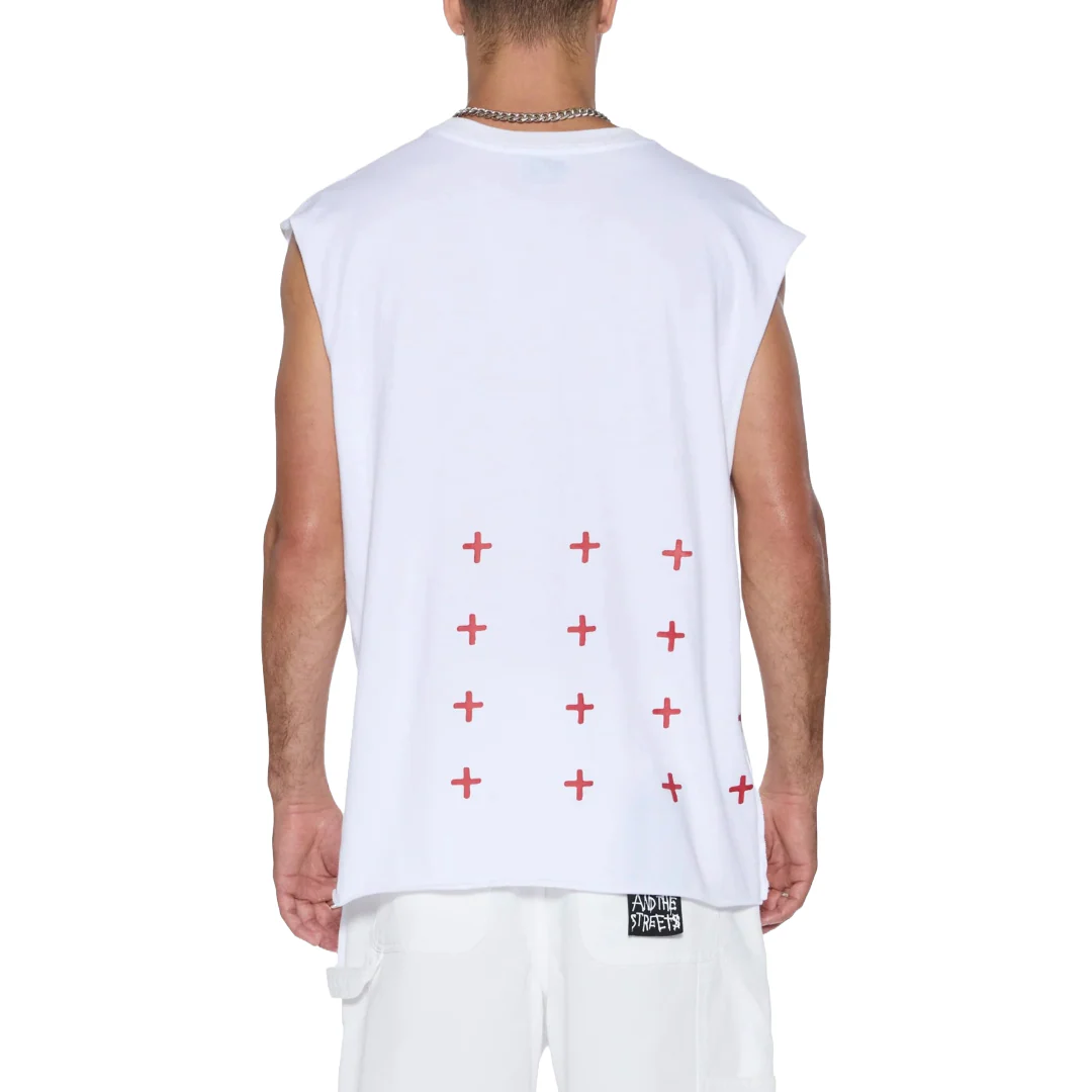 KINGDOM CUT OFF BIGGIE TEE WHITE - Image 4