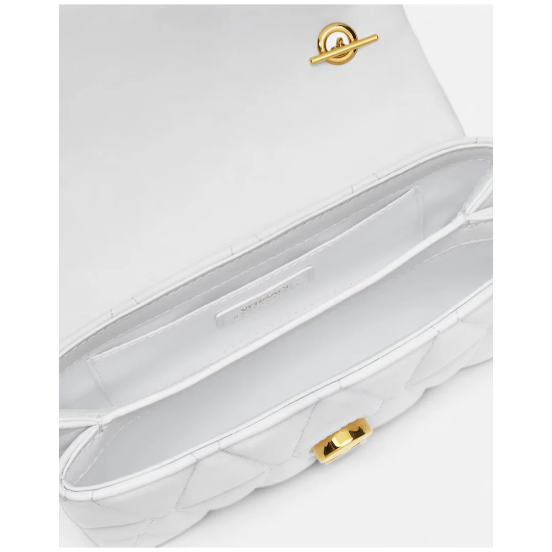 KLEO QUILTED MINI BAG WHITE - Image 3