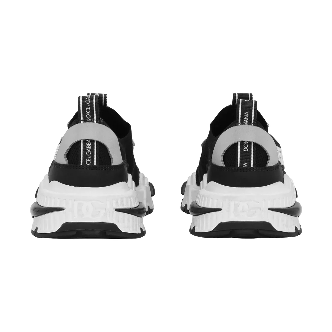 KIDS KNIT AIRMASTER SNEAKERS WITH DOLCE & GABBANA LOGO NERO/BLANCO - Image 3