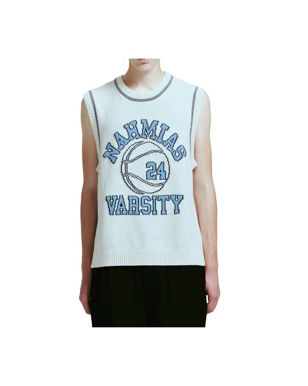KNIT VARSITY BASKETBALL JERSEY - Image 3