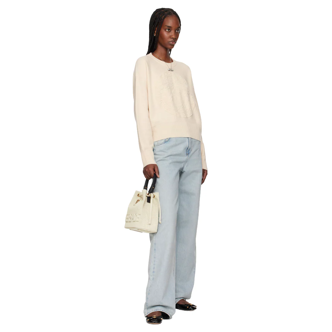 LA MEDUSA BEIGE BUCKET BAG - Image 3
