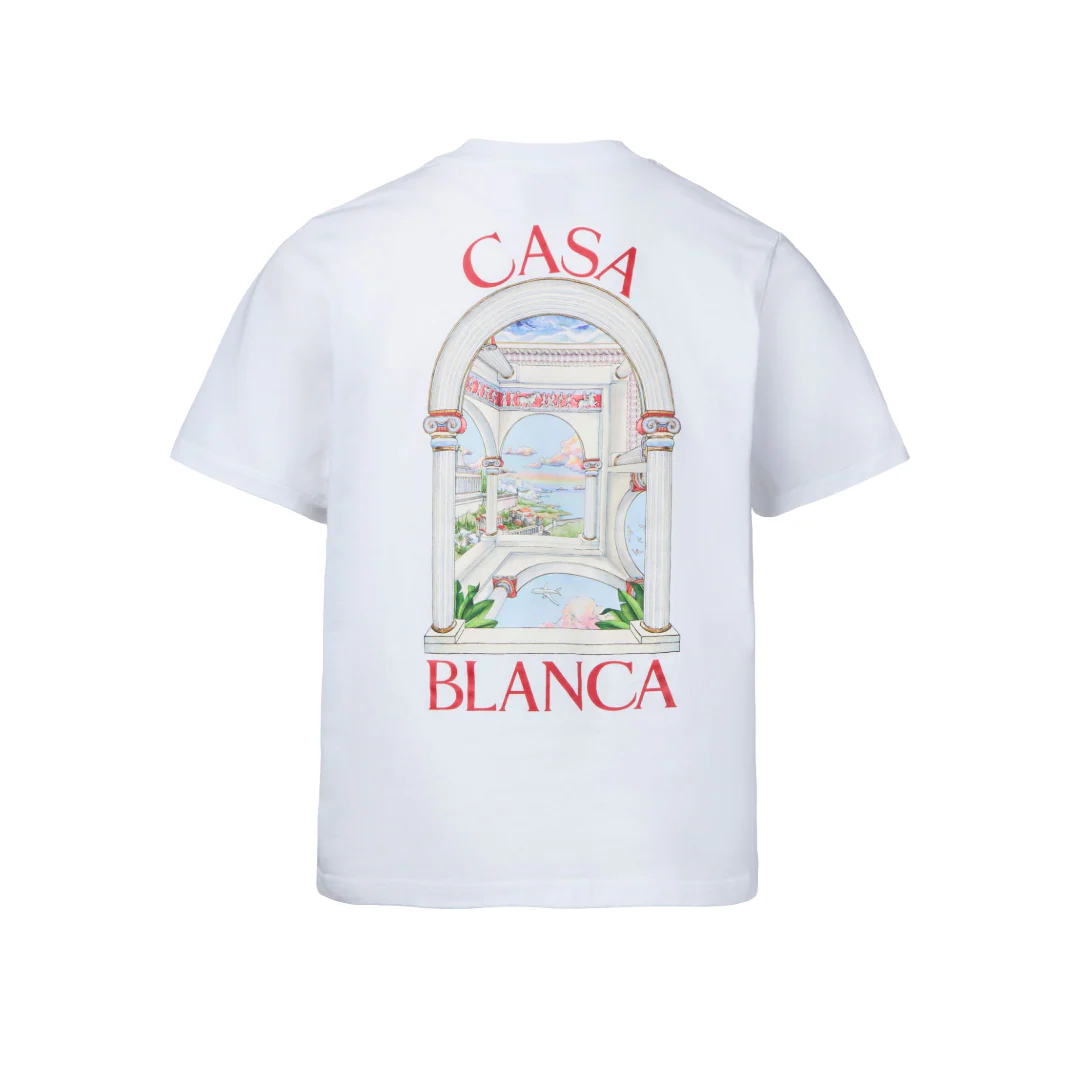 'LE PASSAGE' PRINTED T-SHIRT WHITE - Image 2