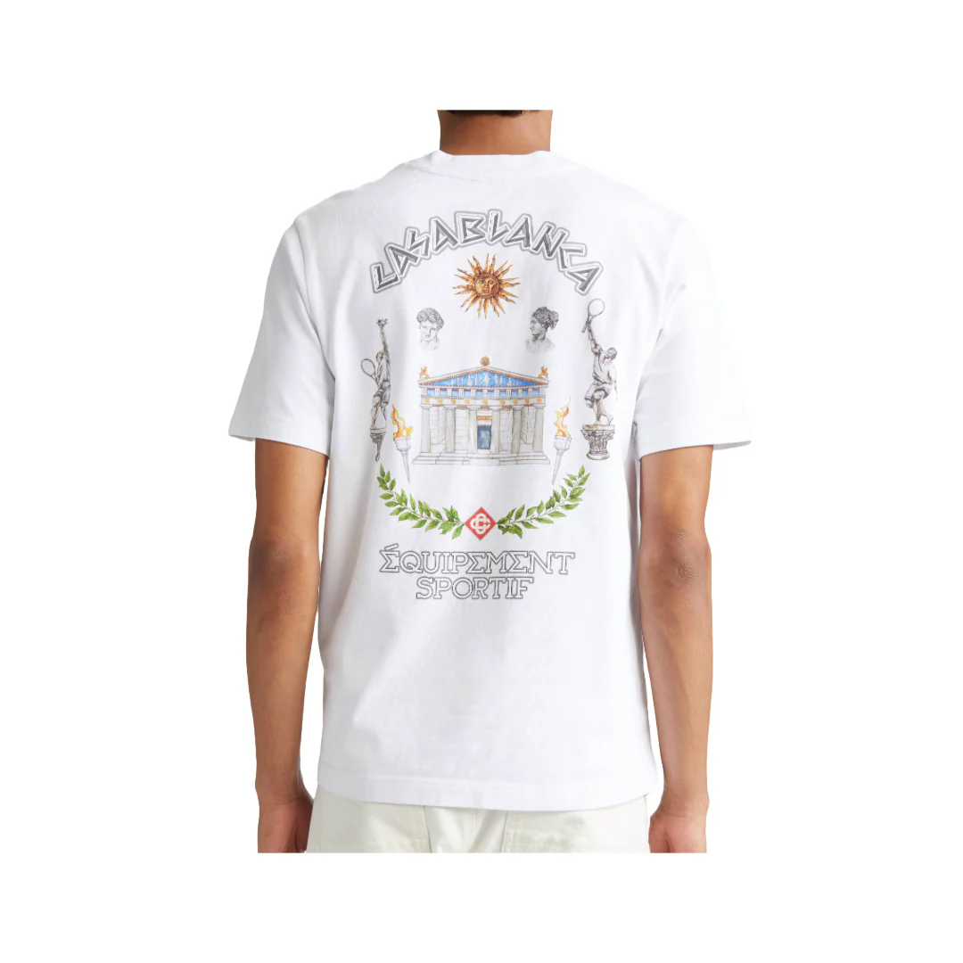 'LE TEMPLE DU SPORT' WHITE T-SHIRT - Image 2