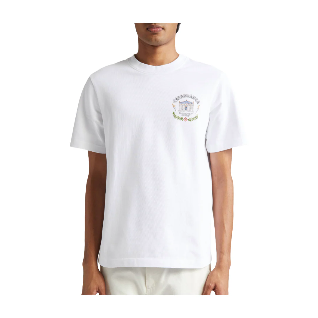 'LE TEMPLE DU SPORT' WHITE T-SHIRT - Image 3