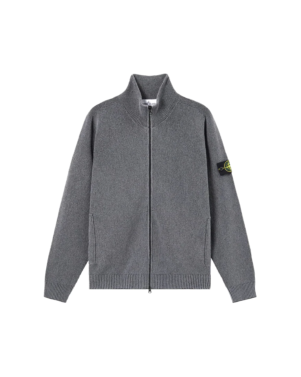 LOOSE-FIT ZIPPER-UP SWEATER WITH RAGLAN SLEEVES