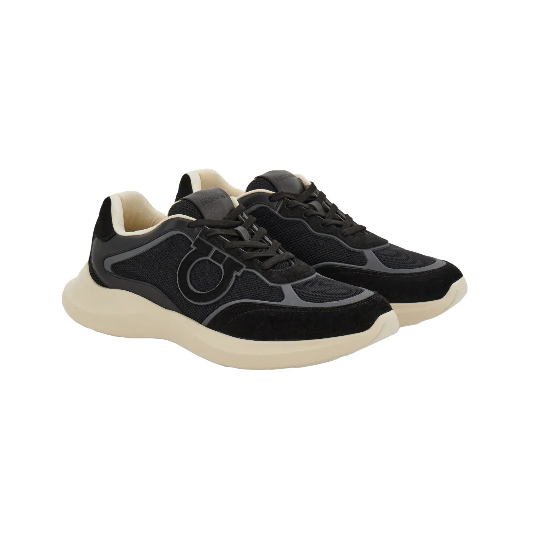 LOW TOP SNEAKER WITH GANICINI ORNAMENT BLACK - Image 2