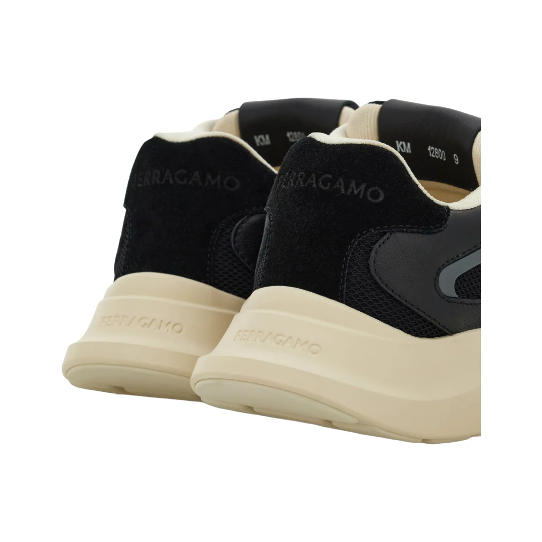 LOW TOP SNEAKER WITH GANICINI ORNAMENT BLACK - Image 3