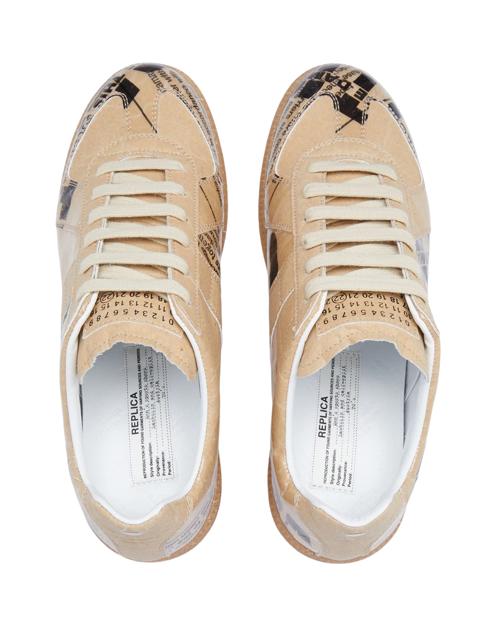 MAISON MARGIELA REPLICA SNEAKER BEIGE - Image 3