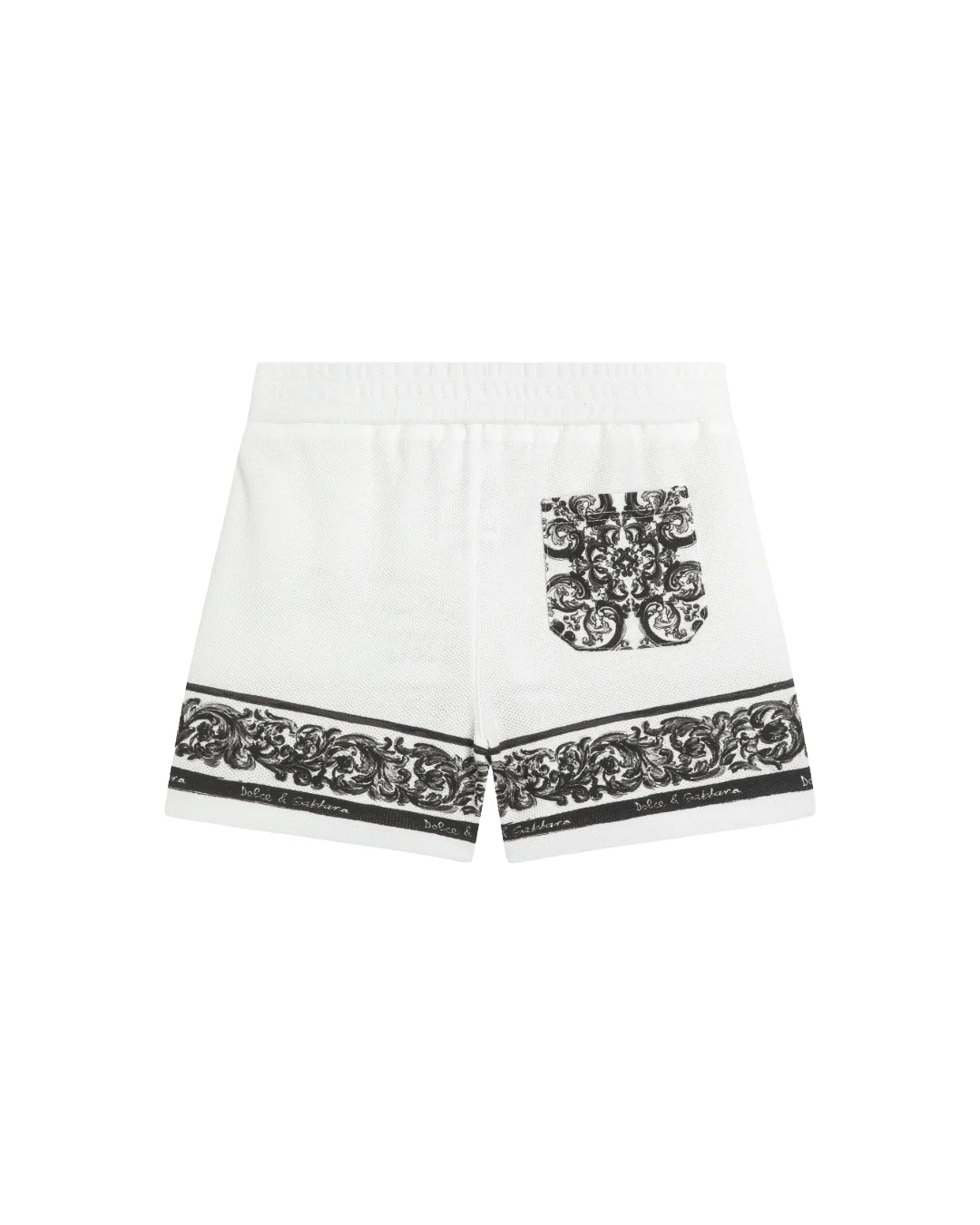 MAJOLICA-PRINT DOUBLE PIQÚE BERMUDA SHORTS - Image 2