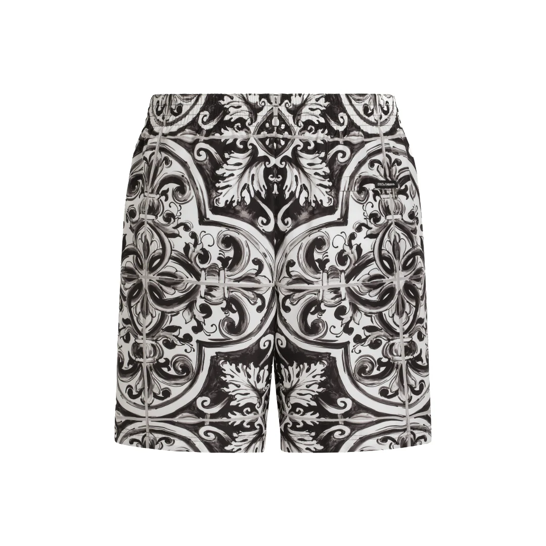 MAJOLICA PRINT MEDIUM SWIM BOXER SHORTS - Image 2
