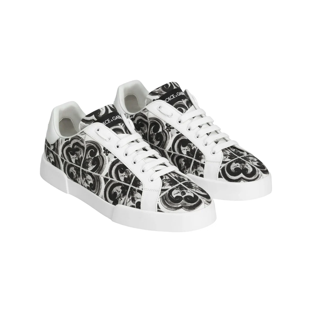 MAJOLICA PRINT PORTOFINO LIGHT STROBEL SNEAKER BLACK/WHITE - Image 2