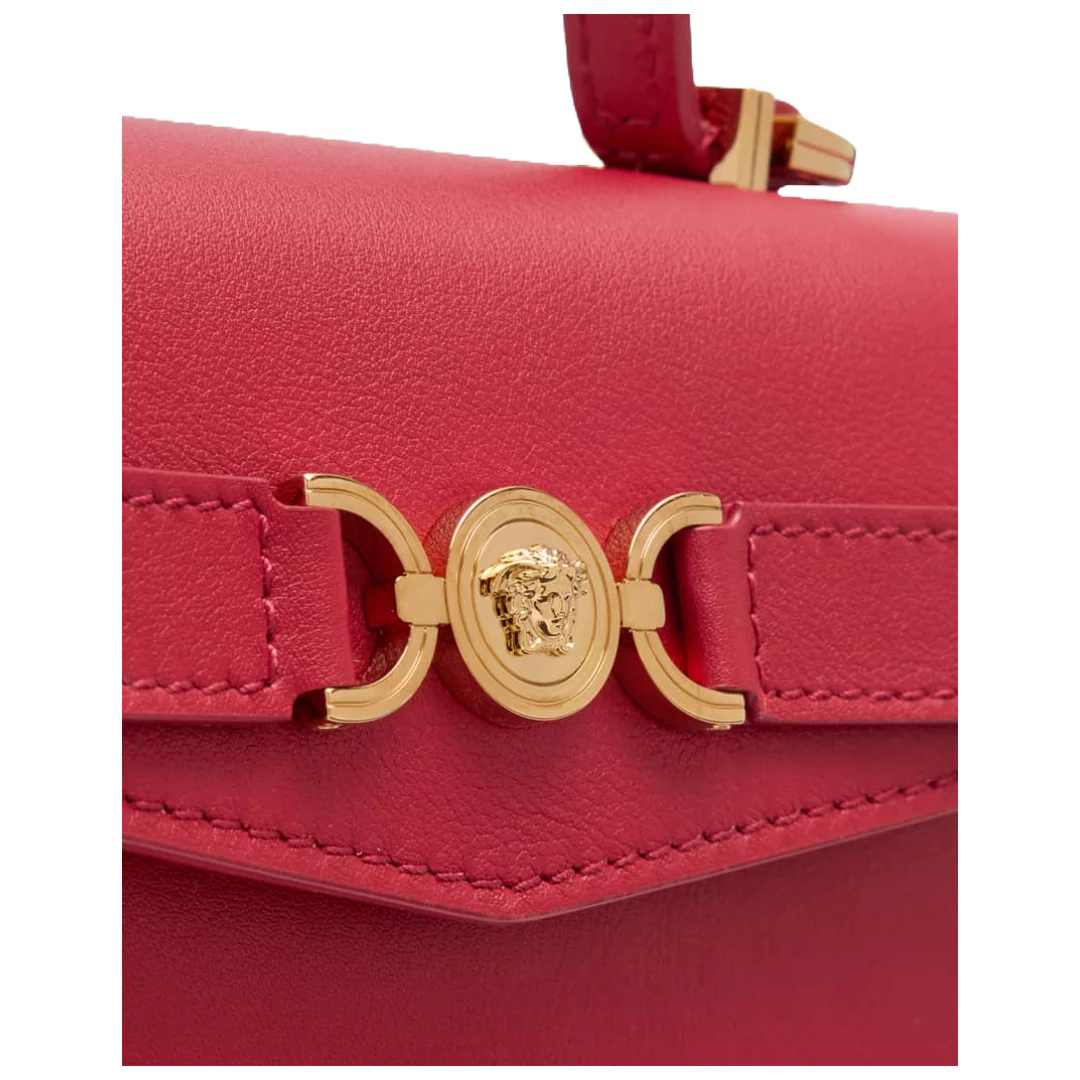 MEDUSA '95 SMALL HANDBAG LIPSTICK RED/GOLD - Image 4