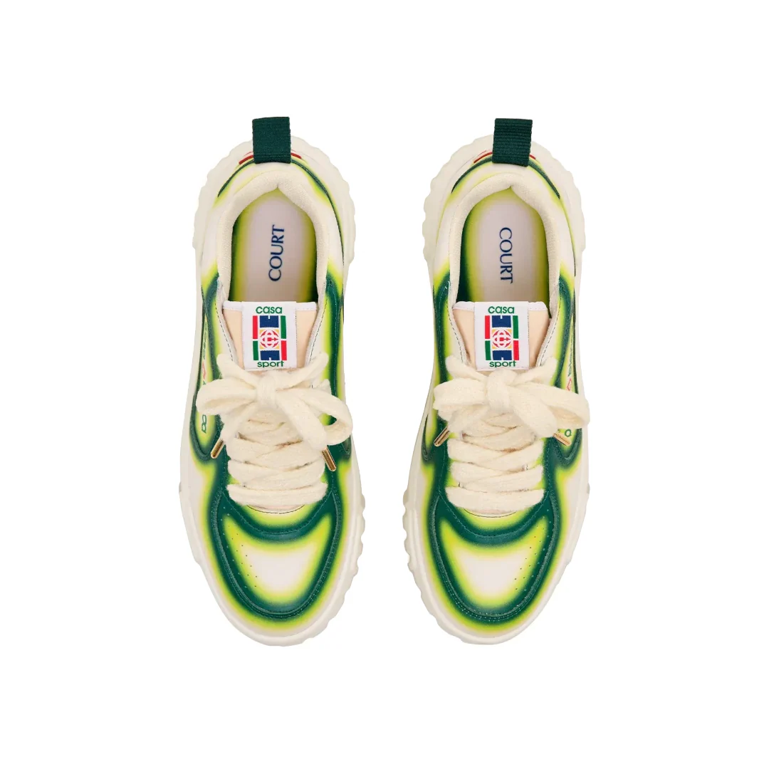 MENS'S COURT GREEN FADE SNEAKERS - Image 4