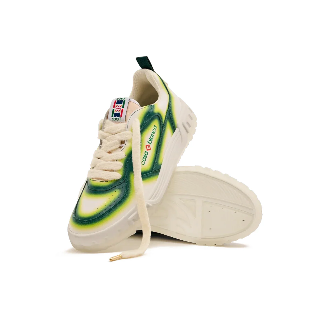 MENS'S COURT GREEN FADE SNEAKERS - Image 5
