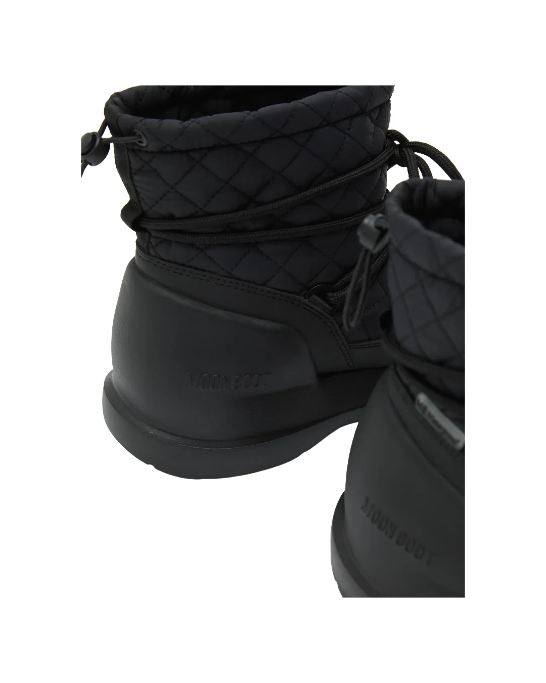 MEZZALUNA MID BLACK QUILTED BOOTS - Image 3